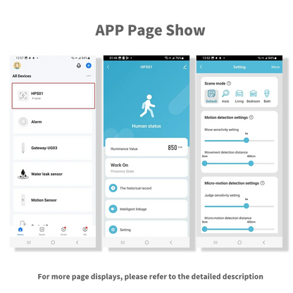 Sensor de Presencia Humana Tuya mmWave Zigbee / WiFi con Sensor de Luz – Reemplazo del PIR