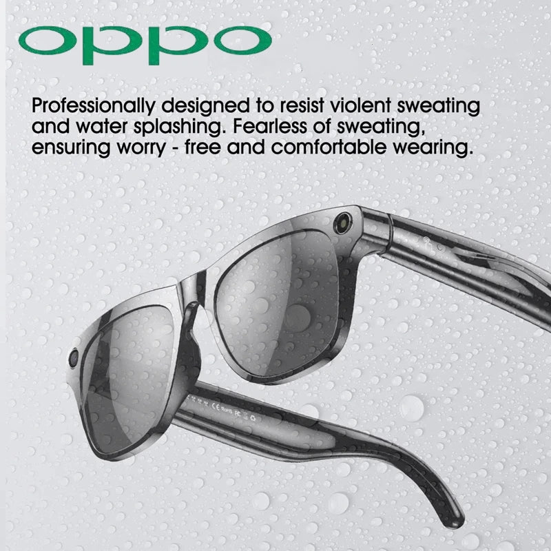 Gafas Inteligentes OPPO con Cámara HD y Bluetooth – Llamadas, Música y Grabación