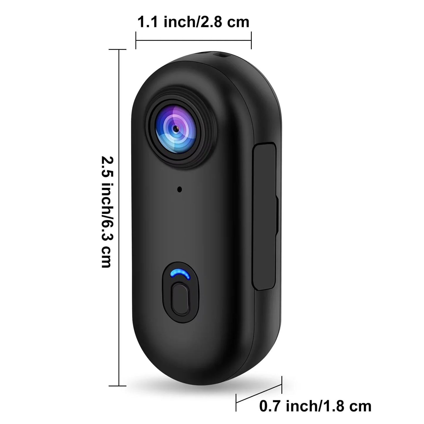 Mini Cámara Deportiva / Body Cam – 1080P o 4K, Resistente al Agua
