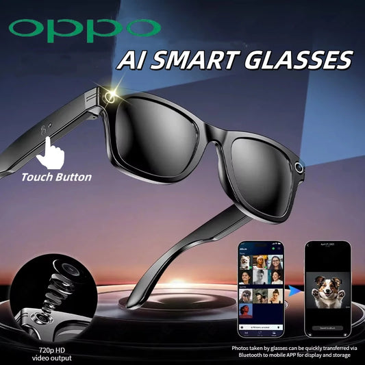 Gafas Inteligentes OPPO con Cámara HD y Bluetooth – Llamadas, Música y Grabación