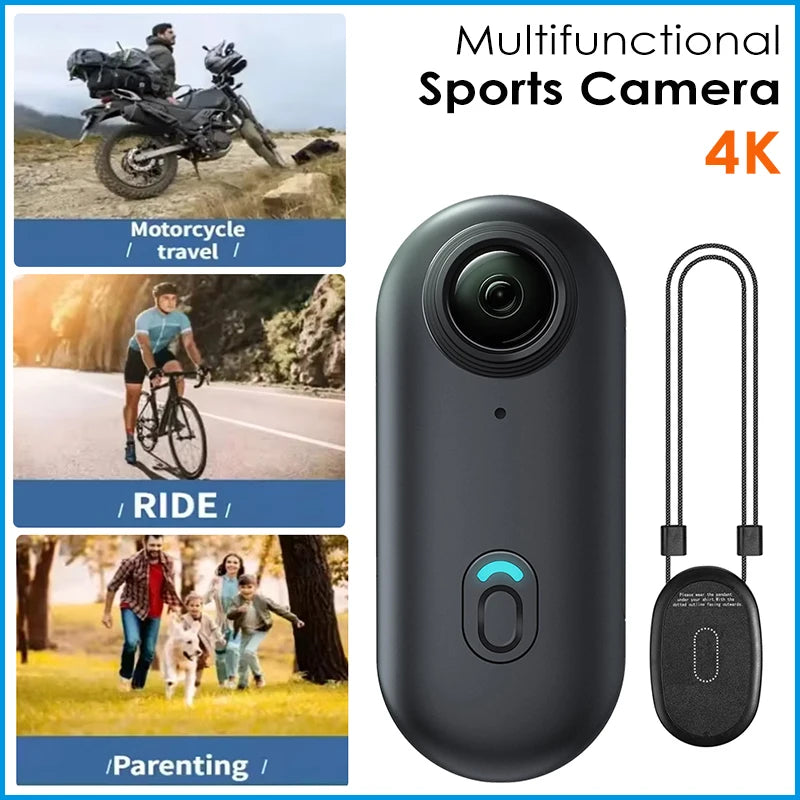 Mini Cámara Deportiva / Body Cam – 1080P o 4K, Resistente al Agua