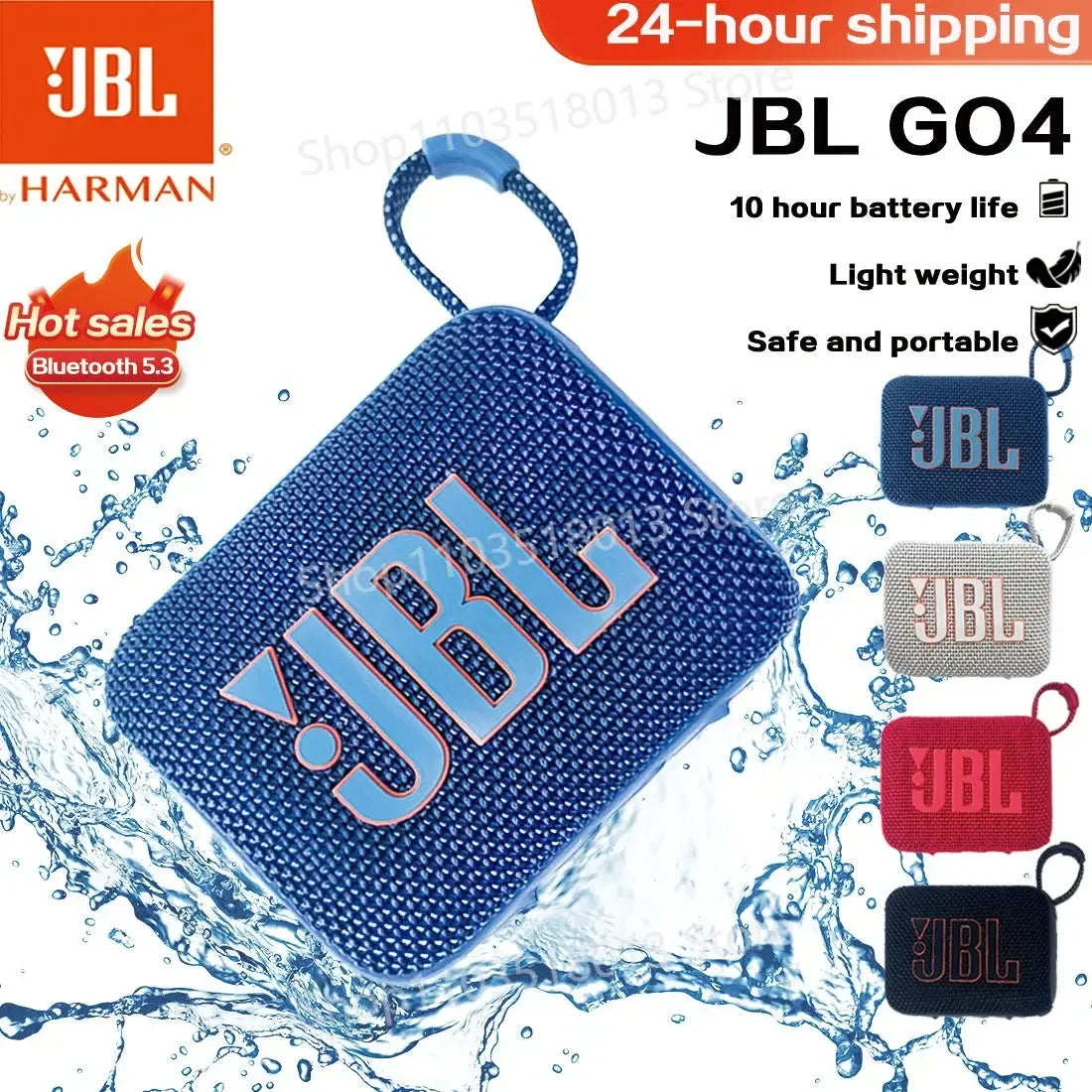 Parlante Bluetooth JBL Go 4 – Compacto | Potente | Resistente al Agua